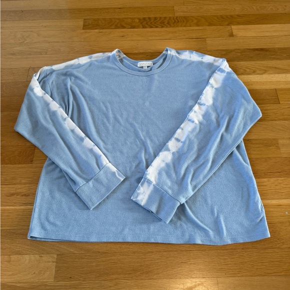 PJ Salvage Other - P.J. Salvage Blue Tie Dye Stripe Oversized Women's Lounge Sweatshirt Top XL